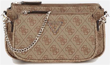 NOELLE DBL POUCH CROSSBODY ΤΣΑΝΤΑ ΓΥΝΑΙΚΕΙΟ (ΔΙΑΣΤΑΣΕΙΣ: 24 X 13 X 5ΕΚ.) GUESS