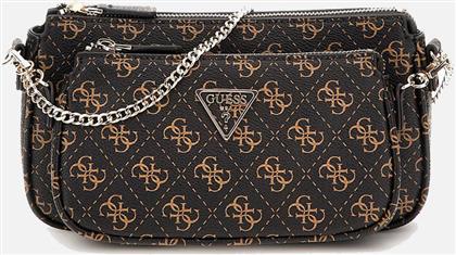 NOELLE DBL POUCH CROSSBODY ΤΣΑΝΤΑ ΓΥΝΑΙΚΕΙΟ (ΔΙΑΣΤΑΣΕΙΣ: 24 X 14 X 5ΕΚ.) GUESS