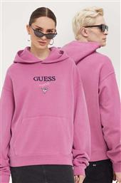 ΜΠΛΟΥΖΑ ΧΡΩΜΑ: ΜΟΒ, ΜΕ ΚΟΥΚΟΥΛΑ GUESS ORIGINALS