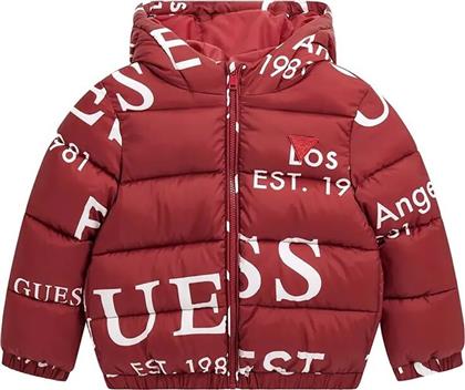 OVERSIZE HOODED LS PUFFER ΜΠΟΥΦΑΝ ΠΑΙΔΙΚΟ UNISEX GUESS