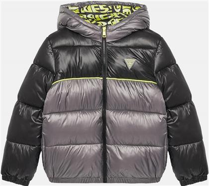 PADDED HOODED LS JACKET W/ZIP ΜΠΟΥΦΑΝ ΠΑΙΔΙΚΟ BOY GUESS
