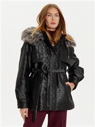 PARKA ELLY W4BL35 WFIR2 ΜΑΥΡΟ REGULAR FIT GUESS