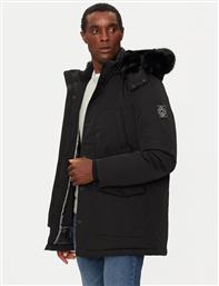 PARKA M4BL41 WGJP2 ΜΑΥΡΟ REGULAR FIT GUESS από το MODIVO