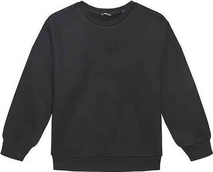 ΠΑΙΔΙΚΗ ΜΠΛΟΥΖΑ ΦΟΥΤΕΡ ΜΕ ΑΝΑΓΛΥΦΟ ΛΟΓΟΤΥΠΟ OVERSIZED - L5YQ22KAV34 ΣΚΟΥΡΟ ΜΠΛΕ GUESS