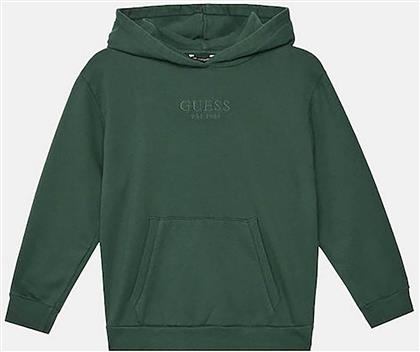 ΠΑΙΔΙΚΗ ΜΠΛΟΥΖΑ ΦΟΥΤΕΡ ΜΕ ΑΝΑΓΛΥΦΟ ΛΟΓΟΤΥΠΟ OVERSIZED - L5YQ25KAV34 ΠΡΑΣΙΝΟ ΣΚΟΥΡΟ GUESS