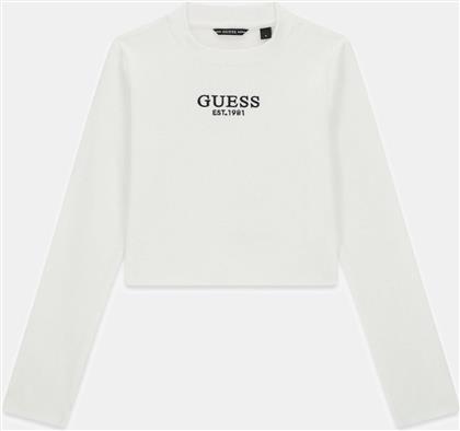 ΠΑΙΔΙΚΗ ΜΠΛΟΥΖΑ ΦΟΥΤΕΡ ΜΕ LOGO PRINT - J4YI49KBZP4 ΛΕΥΚΟ GUESS