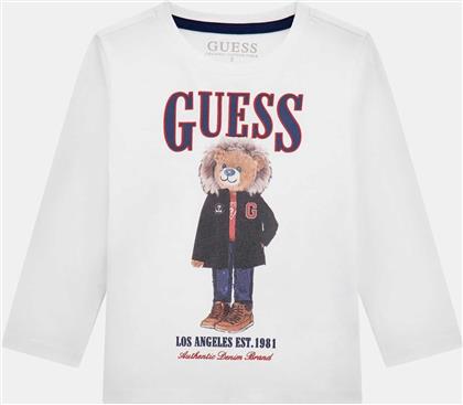 ΠΑΙΔΙΚΗ ΜΠΛΟΥΖΑ ΦΟΥΤΕΡ ΜΕ PRINT ΚΑΙ LOGO - N5BI04I3Z14 ΛΕΥΚΟ GUESS