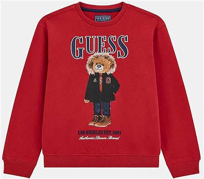 ΠΑΙΔΙΚΗ ΜΠΛΟΥΖΑ ΦΟΥΤΕΡ ΜΕ PRINT ΚΑΙ LOGO - N5BQ07KAD74 ΚΟΚΚΙΝΟ GUESS