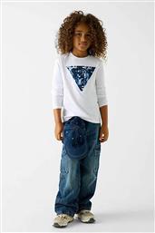 ΠΑΙΔΙΚΗ ΜΠΛΟΥΖΑ ΦΟΥΤΕΡ ΜΕ ΤΡΙΓΩΝΙΚΟ LOGO PRINT - L5BI04I3Z14 ΛΕΥΚΟ GUESS