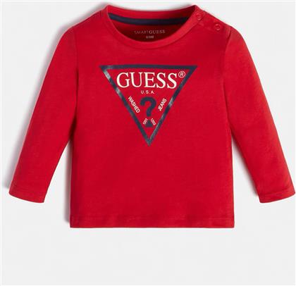 ΠΑΙΔΙΚΗ ΜΠΛΟΥΖΑ ΜΕ LOGO PRINT ΚΑΙ ΜΑΚΡΥ ΜΑΝΙΚΙ REGULAR FIT (3-7 ΕΤΩΝ) - N84I24K8HM0 ΚΟΚΚΙΝΟ GUESS