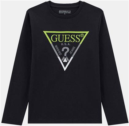 ΠΑΙΔΙΚΗ ΜΠΛΟΥΖΑ ΜΕ LOGO PRINT - L5YI06K8HM4 ΜΑΥΡΟ GUESS