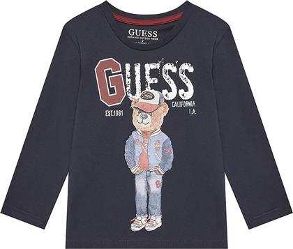 ΠΑΙΔΙΚΗ ΜΠΛΟΥΖΑ ΜΕ PRINT - N5YI23K8HM4 ΜΠΛΕ ΣΚΟΥΡΟ GUESS