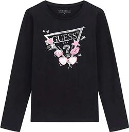 ΠΑΙΔΙΚΗ ΜΠΛΟΥΖΑ ΒΑΜΒΑΚΕΡΗ ΜΕ LOGO PRINT - J5YI01K6YW4 ΜΑΥΡΟ GUESS