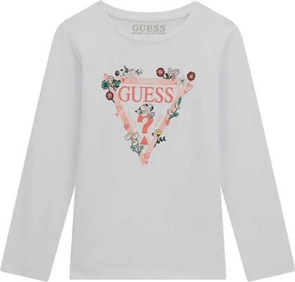 ΠΑΙΔΙΚΗ ΜΠΛΟΥΖΑ ΒΑΜΒΑΚΕΡΗ ΜΕ LOGO PRINT - K5YI16K6YW4 ΛΕΥΚΟ GUESS