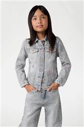 ΠΑΙΔΙΚΟ DENIM JACKET ΜΕ ALL-OVER ΑΣΤΕΡΙΑ ΑΠΟ ΣΤΡΑΣ - J5YL04D5NJ0 ΓΚΡΙ GUESS
