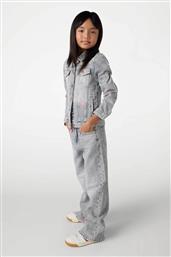 ΠΑΙΔΙΚΟ ΠΑΝΤΕΛΟΝΙ ΤΖΙΝ ΨΗΛΟΜΕΣΟ ΜΕ ΣΤΡΑΣ WIDE LEG - J5YA00D5NJ0 ΓΚΡΙ GUESS