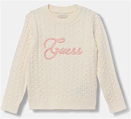 ΠΑΙΔΙΚΟ ΠΟΥΛΟΒΕΡ ΜΟΝΟΧΡΩΜΟ ΜΕ ΛΟΓΟΤΥΠΟ ΣΤΟ ΣΤΗΘΟΣ - K5YR04Z3OI0 ΕΚΡΟΥ GUESS