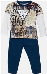 ΠΑΙΔΙΚΟ ΣΕΤ ΜΕ ΜΠΛΟΥΖΑ ΜΕ ALL OVER PRINT ΚΑΙ ΠΑΝΤΕΛΟΝΙ ΦΟΡΜΑΣ - N5YG00K8HM4 ΜΠΛΕ GUESS