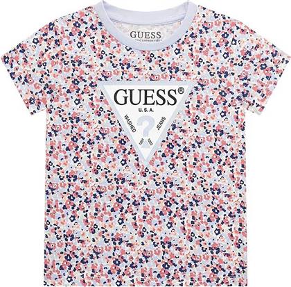 ΠΑΙΔΙΚΟ T-SHIRT ΜΕ ALL-OVER FLORAL PRINT ΚΑΙ ΛΟΓΟΤΥΠΟ - K5RI15K6YW4 ΓΑΛΑΖΙΟ GUESS