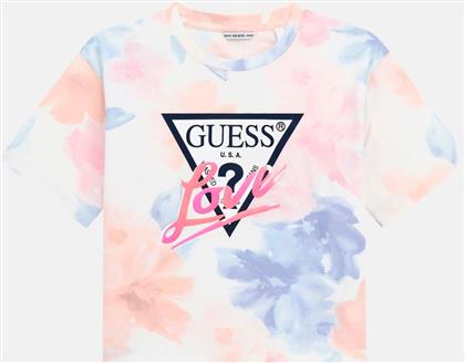 ΠΑΙΔΙΚΟ T-SHIRT ΜΕ ALL-OVER PRINT ΚΑΙ ΛΟΓΟΤΥΠΟ - J5RI05K6YW4 ΡΟΖ GUESS