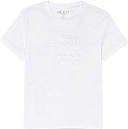 ΠΑΙΔΙΚΟ T-SHIRT ΜΕ ΑΝΑΓΛΥΦΟ ΛΟΓΟΤΥΠΟ - L5RI19KCM20 ΛΕΥΚΟ GUESS