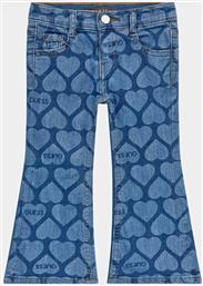 ΠΑΙΔΙΚΟ ΤΖΙΝ ΠΑΝΤΕΛΟΝΙ ΜΕ ALL OVER PRINT ΚΑΡΔΙΕΣ - K4YA06D52V0 DENIM BLUE GUESS