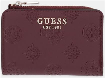 ΠΟΡΤΟΦΟΛΙ LAUREL ΧΡΩΜΑ: ΜΠΟΡΝΤΟ, SWPD74 59156 GUESS