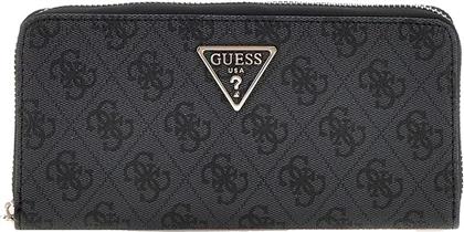 ΠΟΡΤΟΦΟΛΙ LAUREL SLG LARGE ZIP AROUND SWSG8500146 ΜΑΥΡΟ GUESS