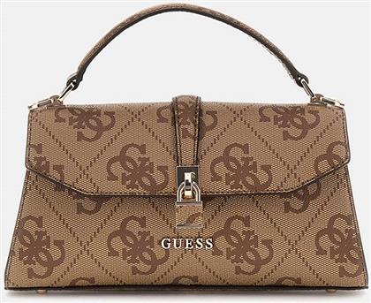 QUEENSLAND TOP HANDLE FLAP ΤΣΑΝΤΑ ΓΥΝΑΙΚΕΙΟ (ΔΙΑΣΤΑΣΕΙΣ: 25 X 10 X 6Κ.) GUESS