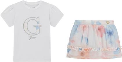 SET SS T-SHIRT+CHIFFON SKIRT ΣΕΤ ΠΑΙΔΙΚΟ GIRL GUESS