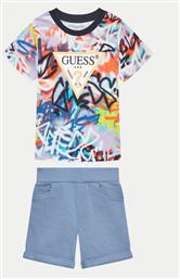 ΣΕΤ T-SHIRT ΚΑΙ ΑΘΛΗΤΙΚΟ ΣΟΡΤΣ N4GG12 K8HM3 ΕΓΧΡΩΜΟ REGULAR FIT GUESS