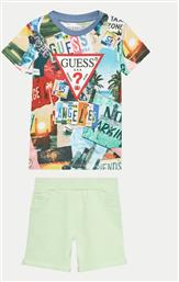 ΣΕΤ T-SHIRT ΚΑΙ ΑΘΛΗΤΙΚΟ ΣΟΡΤΣ N4GG12 K8HM3 ΕΓΧΡΩΜΟ REGULAR FIT GUESS