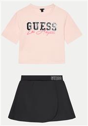 ΣΕΤ T-SHIRT ΚΑΙ ΦΟΥΣΤΑ J4YG00 K6YW4 ΡΟΖ REGULAR FIT GUESS