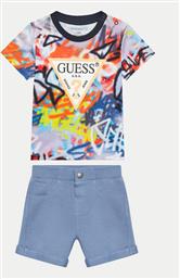 ΣΕΤ T-SHIRT ΚΑΙ ΣΟΡΤΣ I4GG12 K8HM3 ΕΓΧΡΩΜΟ REGULAR FIT GUESS