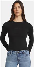 SLIM LOGO ΓΥΝΑΙΚΕΙΑ ΜΠΛΟΥΖΑ ΜΕ ΜΑΚΡΥ ΜΑΝΙΚΙ (9000192310-68603) GUESS