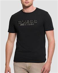 SS BSC VELVET LOGO TEE ΜΠΛΟΥΖΑ ΑΝΔΡΙΚΟ GUESS