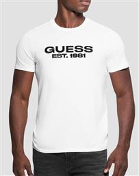 SS BSC VELVET LOGO TEE ΜΠΛΟΥΖΑ ΑΝΔΡΙΚΟ GUESS