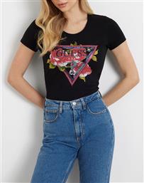 SS CN ROSES TRIANGLE TEE ΜΠΛΟΥΖΑ ΓΥΝΑΙΚΕΙΟ GUESS