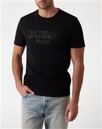 SS CN SPRAYED FLOCK LOGO TEE ΜΠΛΟΥΖΑ ΑΝΔΡΙΚΟ GUESS