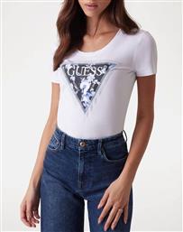 SS CN TRIANGLE FLOWER TEE ΜΠΛΟΥΖΑ ΓΥΝΑΙΚΕΙΟ GUESS