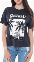 SS PALM PRINT WASHED TEE ΜΠΛΟΥΖΑ ΓΥΝΑΙΚΕΙΟ GUESS