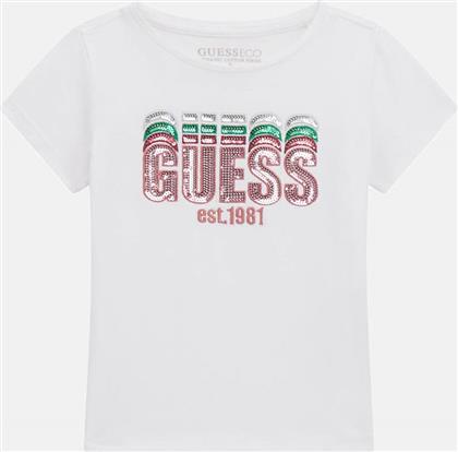 SS T-SHIRT W/SEQUINS ΜΠΛΟΥΖΑ ΠΑΙΔΙΚΟ GIRL GUESS