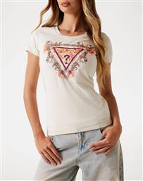 SS TRIANGLE FLOWERS TEE ΜΠΛΟΥΖΑ ΓΥΝΑΙΚΕΙΟ GUESS