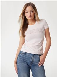 T-SHIRT 172699 ΡΟΖ CLASSIC FIT GUESS