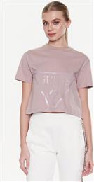 T-SHIRT ADELE V2YI06 K8HM0 ΡΟΖ BOXY FIT GUESS