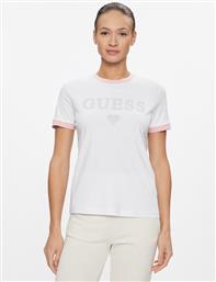 T-SHIRT CARYL V4RI04 K8FQ4 ΛΕΥΚΟ REGULAR FIT GUESS από το MODIVO