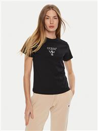 T-SHIRT COLETTE V4YI21 KCDH1 ΜΑΥΡΟ REGULAR FIT GUESS από το MODIVO