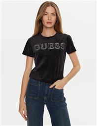 T-SHIRT COUTURE V4BI29 KBXI2 ΜΑΥΡΟ REGULAR FIT GUESS από το MODIVO