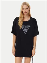 T-SHIRT E4GI00 K68D2 ΜΑΥΡΟ REGULAR FIT GUESS