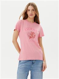 T-SHIRT E5GI03 K8G01 ΡΟΖ REGULAR FIT GUESS